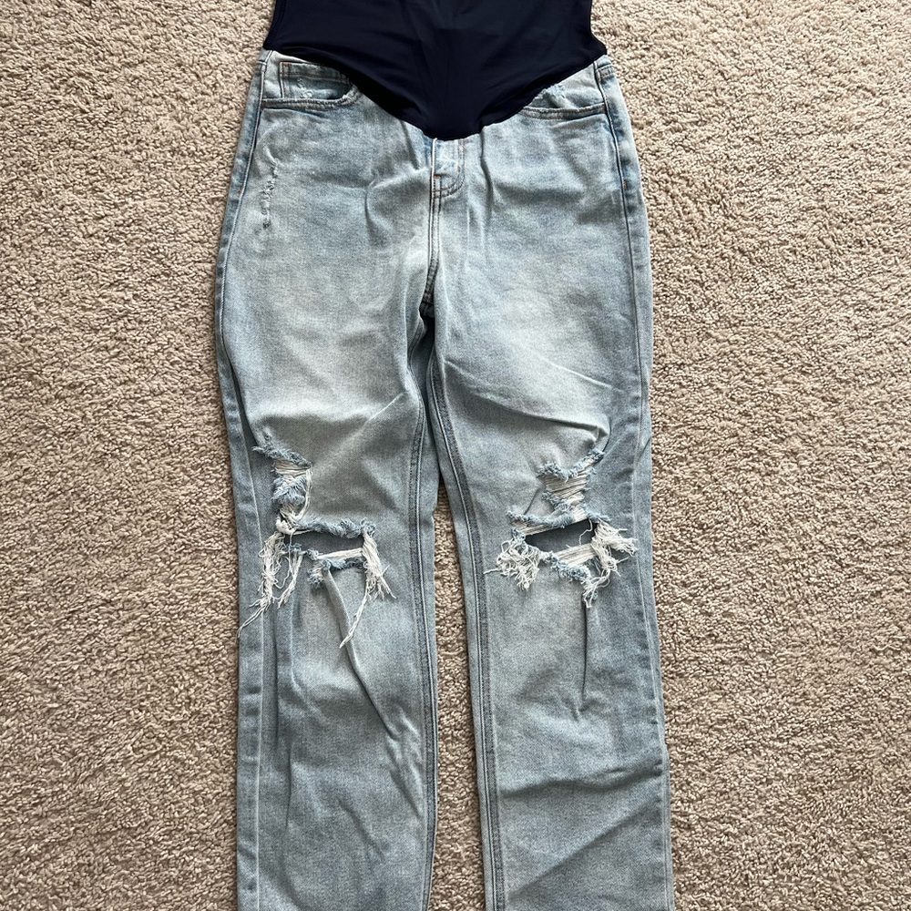 Maternity Distressed Women's Jeans